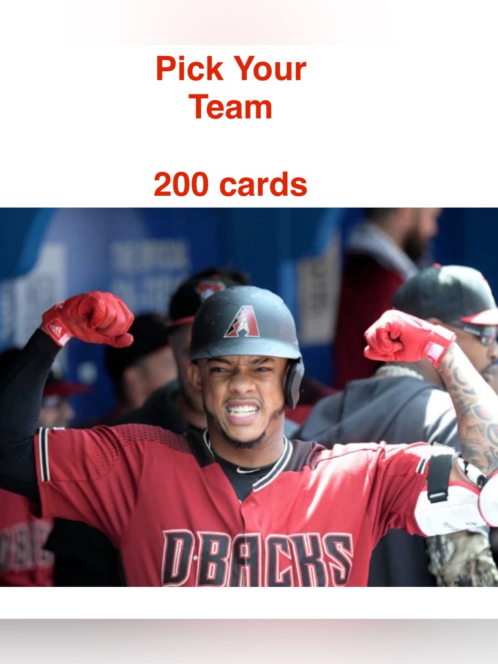 Bulk Baseall  Card Lot-Pick your Team Assortment 200 MLB Cards, Topps,UD, ++